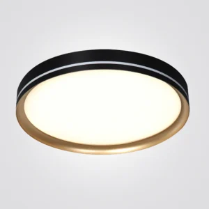 צמוד תקרה וקטרה| שחור +זהב| Φ40| Φ60| Φ75