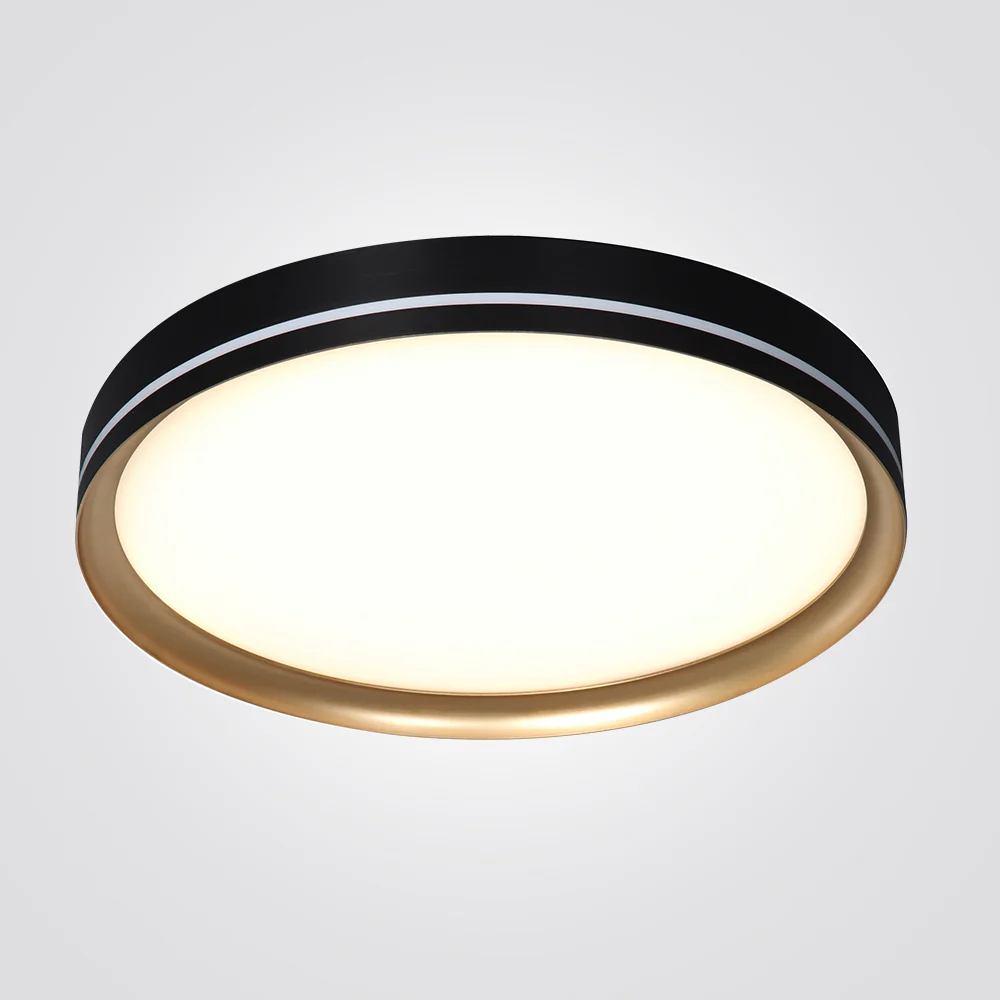 צמוד תקרה וקטרה| שחור +זהב| Φ40| Φ60| Φ75