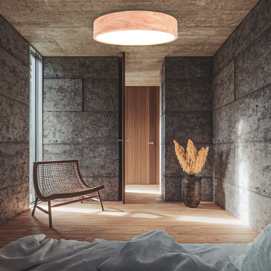 צמוד תקרה ברוש לד| עץ טבעי| Φ40| Φ60| Φ80| CCT – תמונה 3