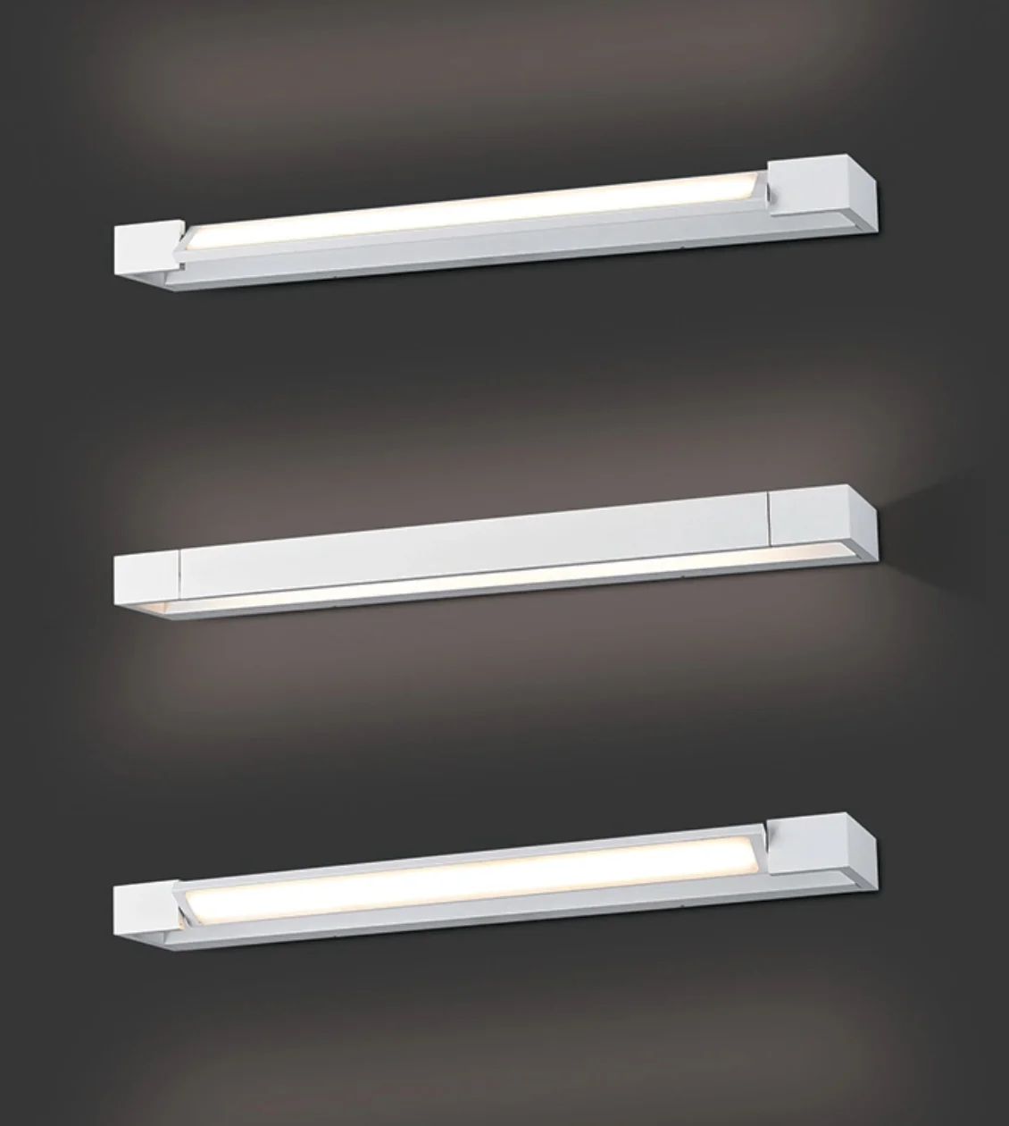 מנורת קיר רון | שחור| פליז| לבן| 30| 60|90 | ס"מ – תמונה 10